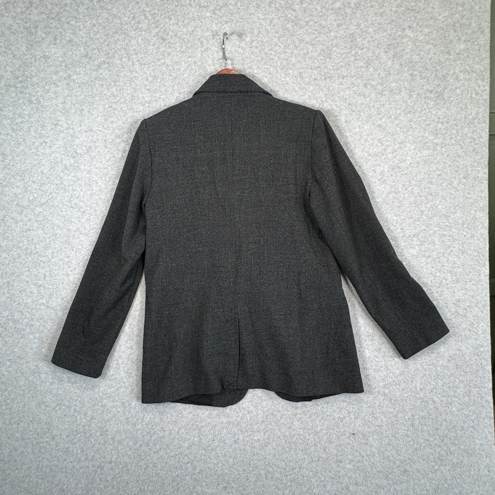 A New Day Target Plaid Blazer Womens S Gray Glen Check One Button Lined - Picture 8 of 16
